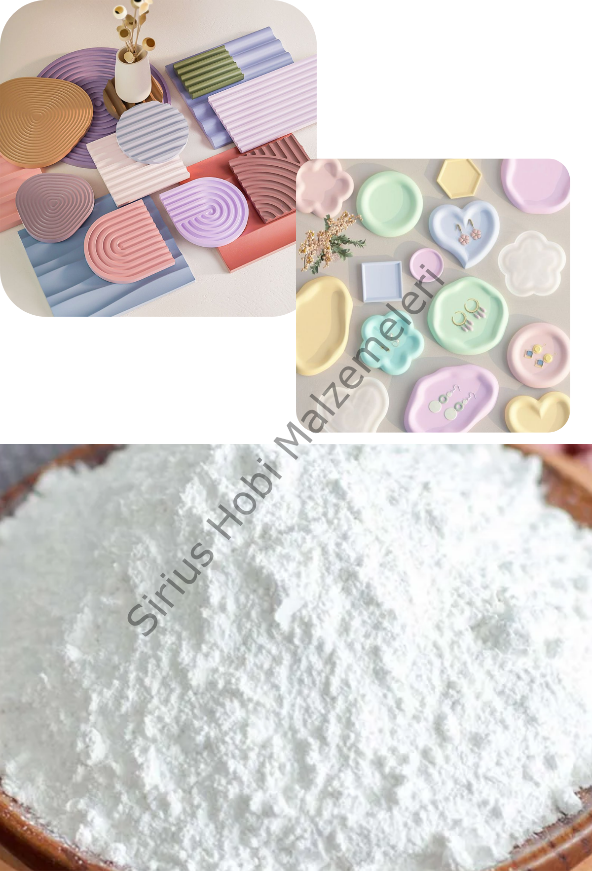 Gypsum Kaliteli Alçı Tozu (Taş Tozu) – Epoksi, Mum, Kokulu Taş ve Kalıp Döküm İçin 1 Kg