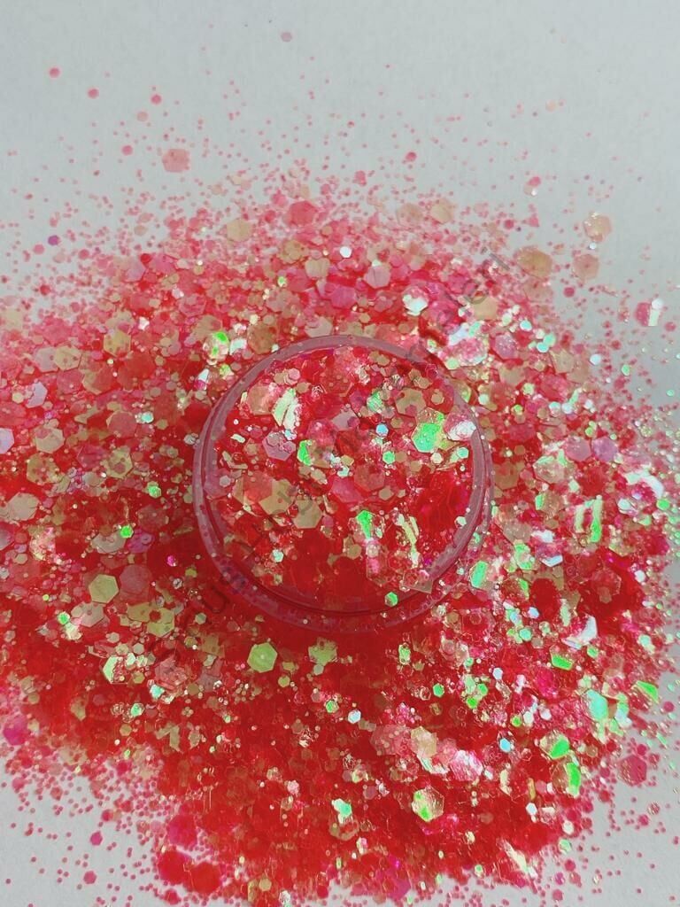Resin Chunky Glitters  Bubble Gum 4 gr