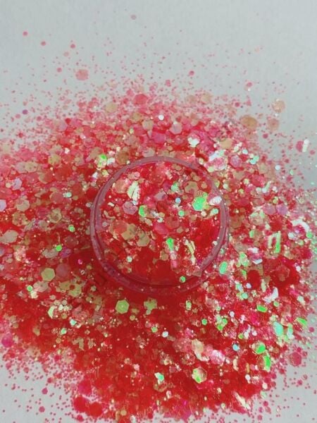 Resin Chunky Glitters  Bubble Gum 4 gr