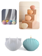 3D Midye Mum Kalıbı