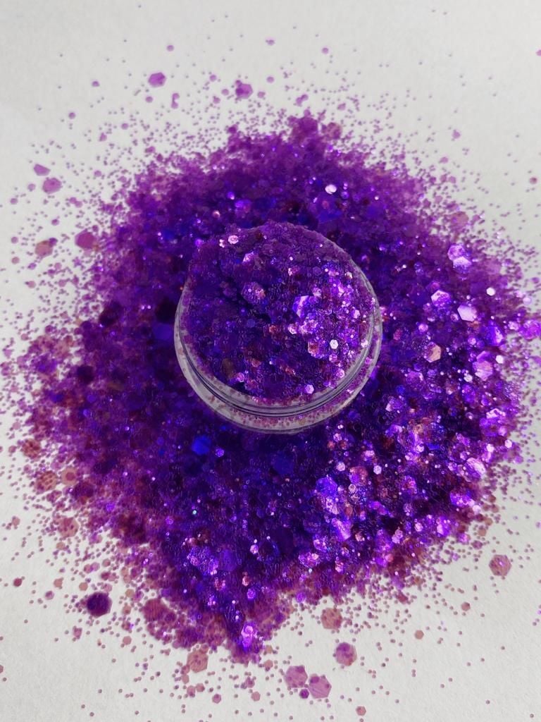 Resin Chunky Glitters Purple Sky  4 gr