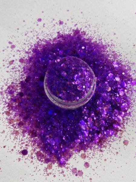 Resin Chunky Glitters Purple Sky  4 gr