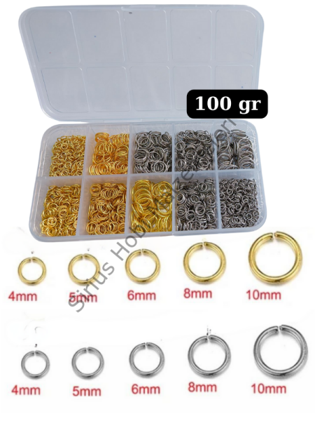 Takı Yapım Halkaları Seti 100 gr Kutulu