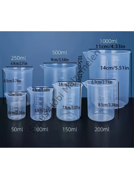 Plastik Dereceli Beher Setleri