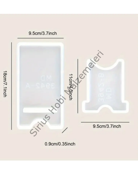 Epoksi Reçine Telefon Tutucu Silikon Kalıbı