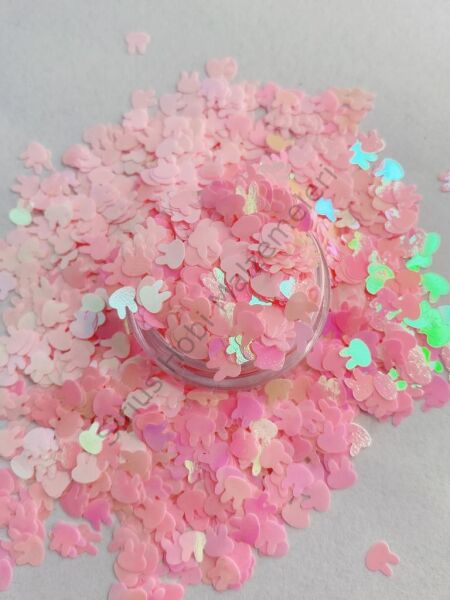 Holographic Rabbit (Tavşan) Pink 4gr