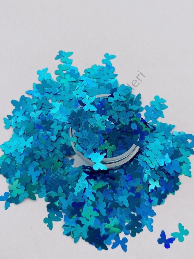 Holographic Butterfly Turkuaz (Kelebek) 2gr