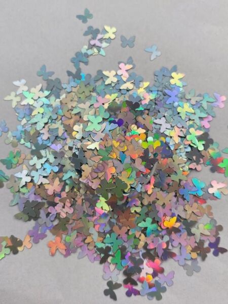 Holographic Butterfly Silver (Kelebek) 2gr