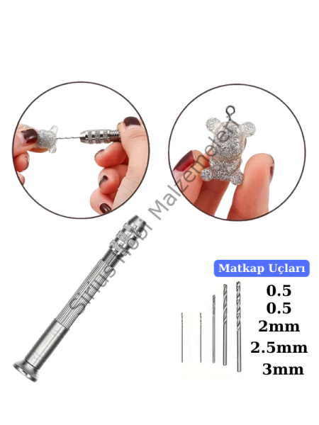 Epoksi Reçine Manuel El matkabı Seti 6 Parça