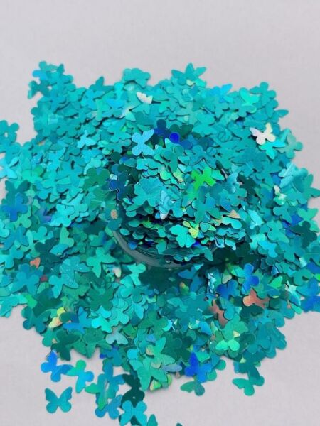Holographic Butterfly Green (Kelebek) 2gr
