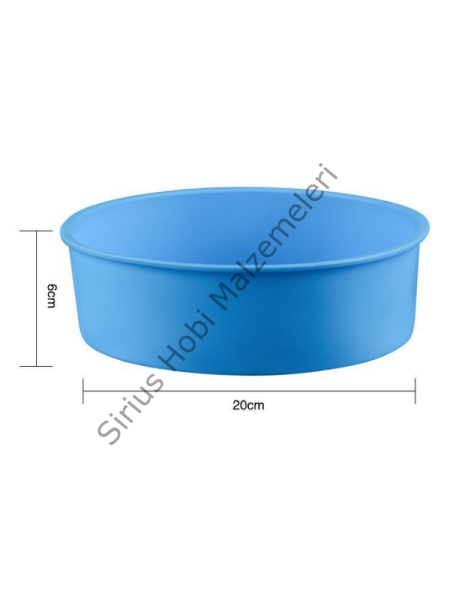 Epoksi Reçine 20 cm Derin Daire Silikon Kalıbı