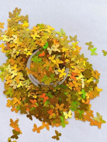 Holographic Butterfly Gold (Kelebek) 2gr