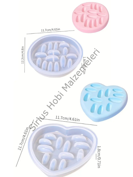 Epoksi Reçine Alçı Yüzüklük Takı Standı Silikon Kalıbı