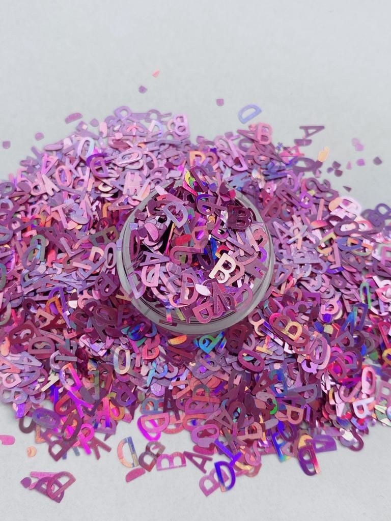 Holographic Letters (Hologram Harfler ) Purple 2,5gr