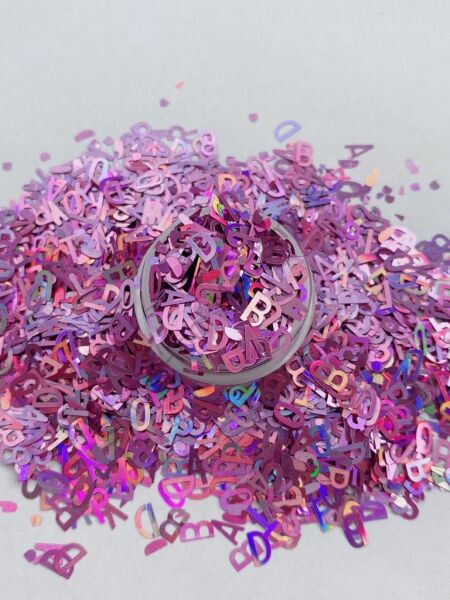 Holographic Letters (Hologram Harfler ) Purple 2,5gr
