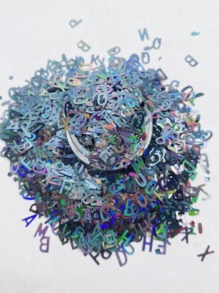 Holographic Letters (Hologram Harfler ) Black  2,5gr
