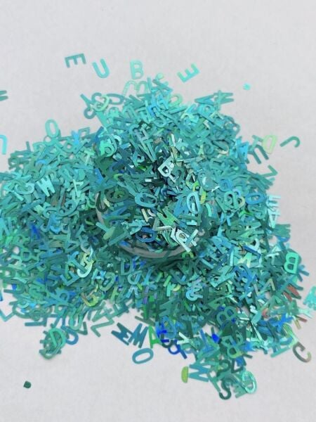 Holographic Letters (Hologram Harfler ) Green 2,5gr