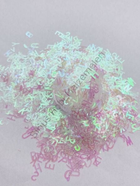 Holographic Letters (Hologram Harfler ) White  2,5gr