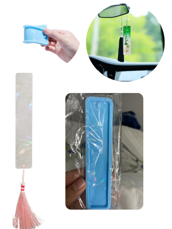 Epoksi Hologramlı Kitap Ayracı Kalıbı 15 cm