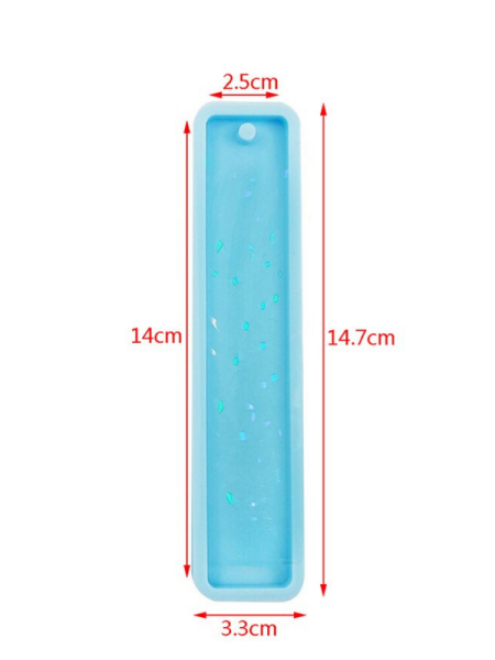 Epoksi Hologramlı Kitap Ayracı Kalıbı 15 cm