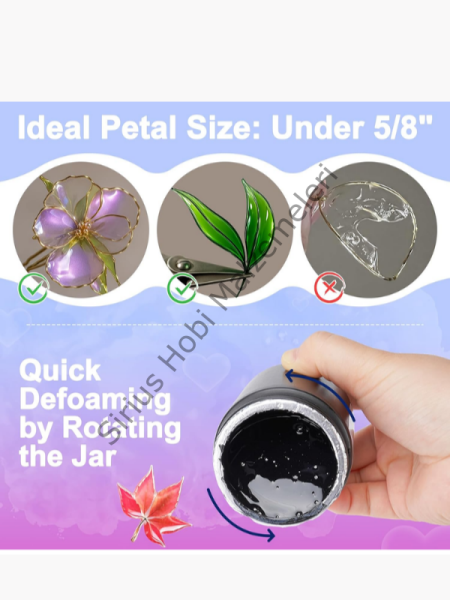 Sirius Dip Reçine 100 ml + 168W UV Lamba Seti – Tel Çiçek ve Şeffaf Kaplama İçin