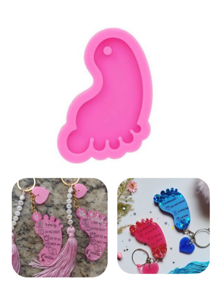 Epoksi Bebek Ayağı Magnet Anahtarlık Kalıbı