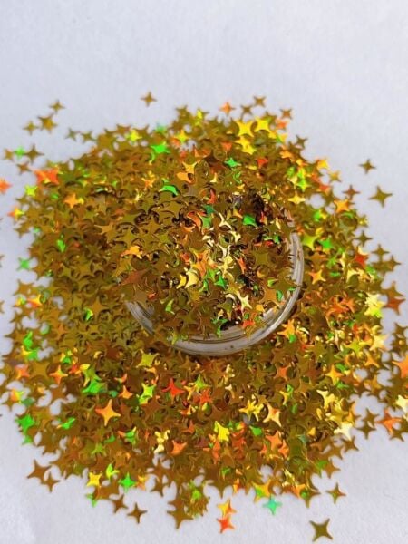 Holographic Point Stars ( Yıldız) Gold 2,5 gr