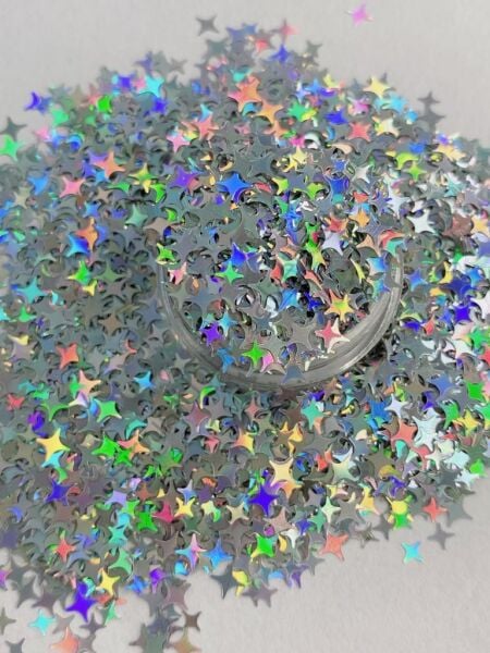 Holographic Point Stars ( Yıldız) Silver 2,5 gr