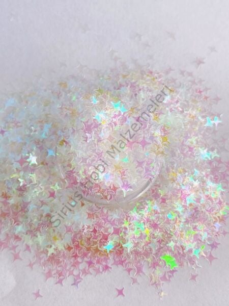 Holographic Point Stars ( Yıldız) White 2,5 gr