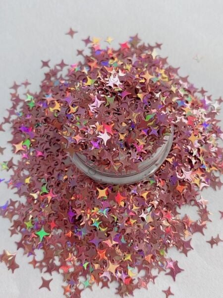 Holographic Point Stars ( Yıldız) Rose 2,5 gr
