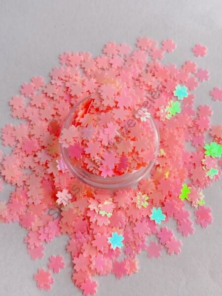 Holographic Flowers Pink 3gr