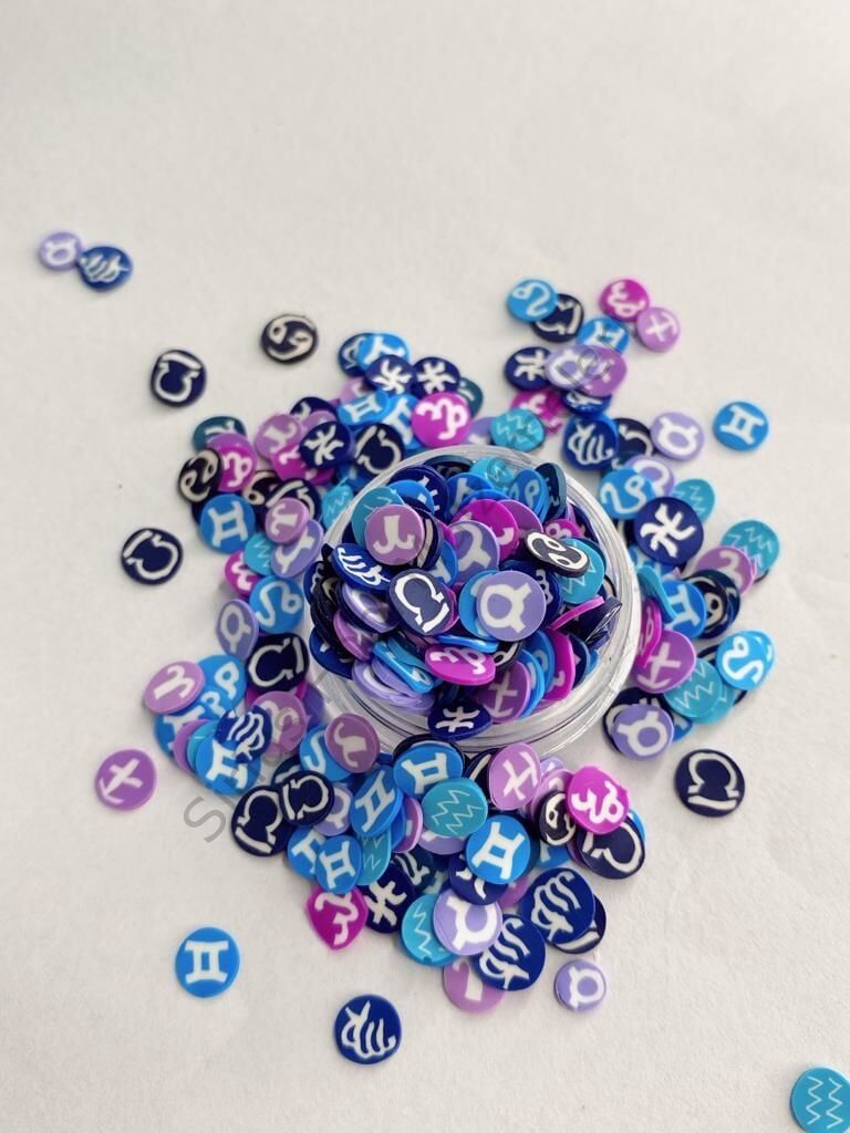 Epoksi Polimer Kil Süslemeler (Fimo Dilimleri) Burçlar 4gr