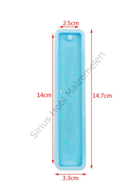 Epoksi Hologramlı Kitap Ayracı Kalıbı 15 cm
