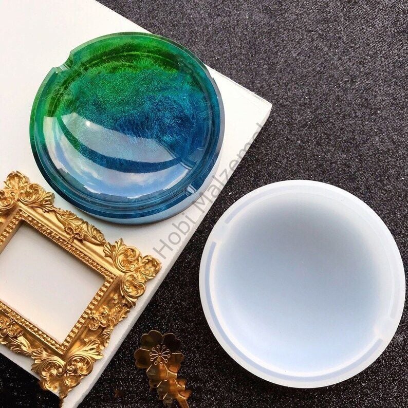 Epoksi Yuvarlak Kültablası Kalıbı 10 cm