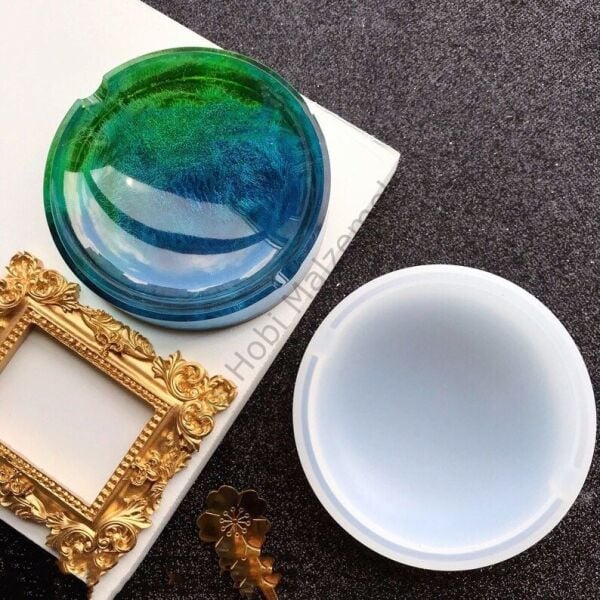 Epoksi Yuvarlak Kültablası Kalıbı 10 cm