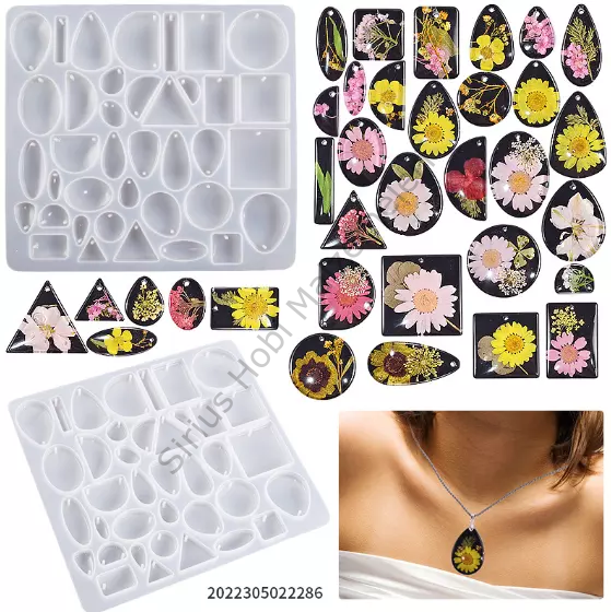 Epoksi Çoklu Kolye Anahtarlık Silikon Kalıbı