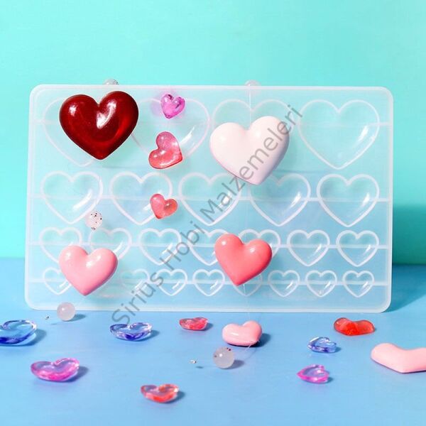 Epoksi Çoklu Kalp Silikon Kalıbı