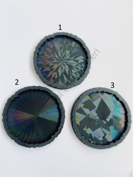 Epoksi Hologram Bardak Altlığı Kalıpları